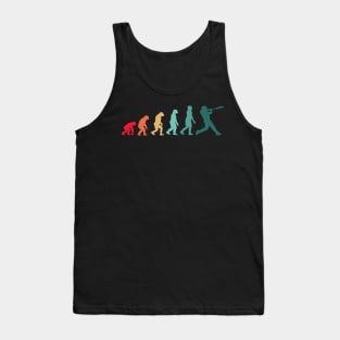 Funny Baseball Evolution Gift For Baseball Players Tank Top